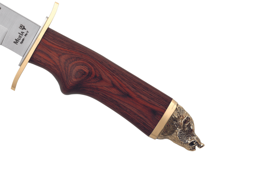 Muela Wildboar 9300 kniv 16cm blad i rostfritt stål stamina handtag + läderslida och fodral