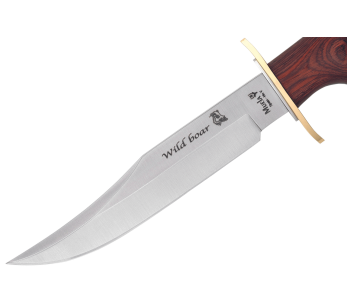 Cuchillo Muela Wildboar 9300 16cm hoja acero inoxidable mango stamina + funda cuero y estuche 2