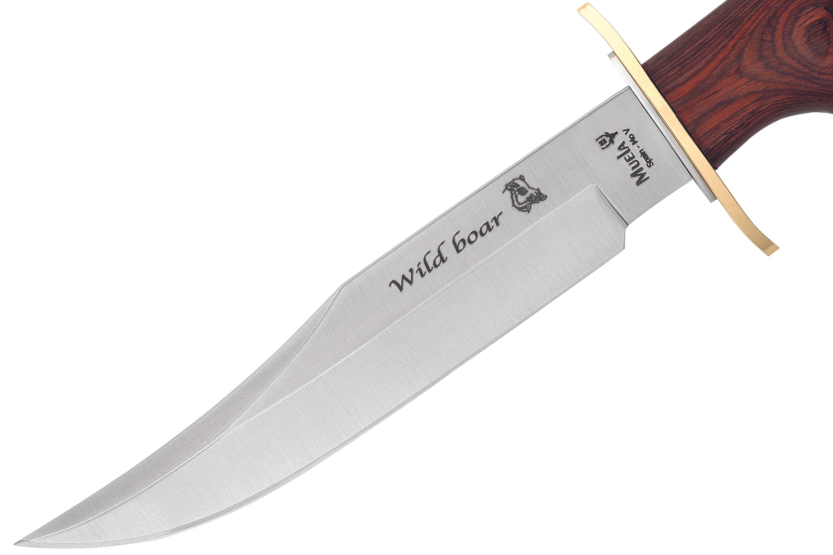Muela Wildboar 9300 knife 16cm stainless steel blade stamina handle + leather sheath and case