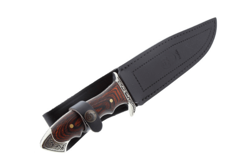 Muela Venecia 21833 coltello 17cm lama in acciaio inox manico stamina con fodero in pelle