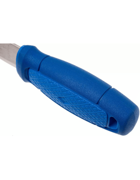 Mora Eldris 12649 zakmes 5,9cm roestvrijstalen lemmet blauw rubberen handvat + etui