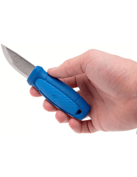 Mora Eldris 12649 fickkniv 5,9cm blad rostfritt stål blått gummihandtag + fodral
