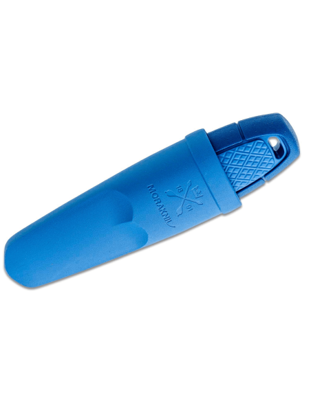 Mora Eldris 12649 coltello tascabile 5,9 cm lama in acciaio inox manico in gomma blu + custodia