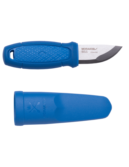 Navaja Mora Eldris 12649 5.9cm hoja acero inoxidable mango goma azul + funda