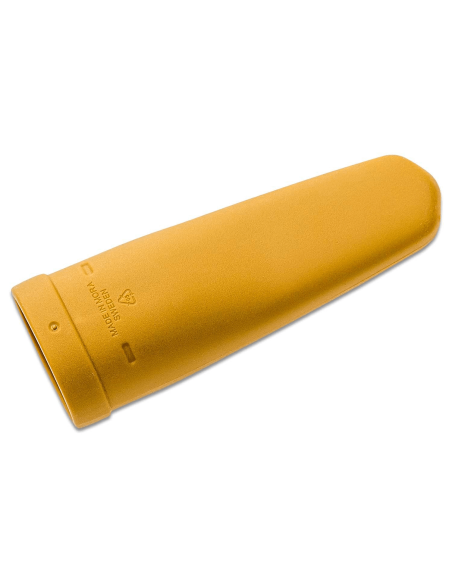 Mora Eldris 12650 fickkniv 5,9cm blad rostfritt stål gult gummihandtag + fodral