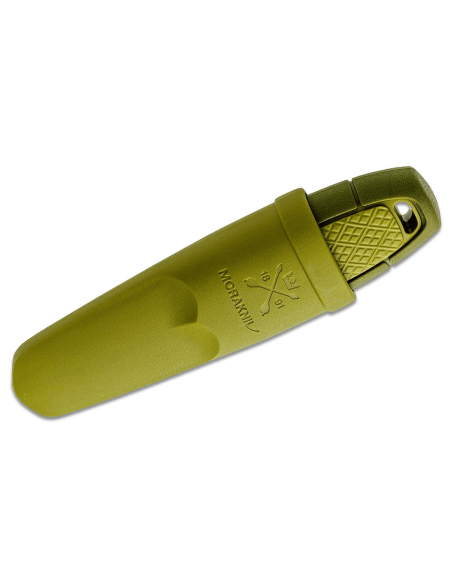 Taschenmesser Mora Eldris 12651 mit 5,9 cm langer, rostfreier Klinge und grünem Gummigriff + Etui