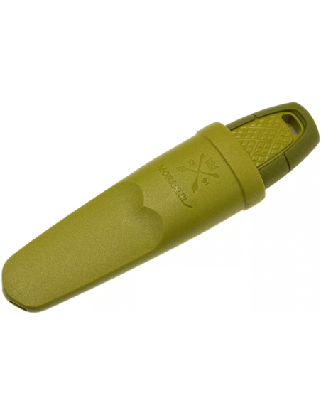 Mora Eldris 12651 zakmes 5.9cm roestvrij staal lemmet groen rubber handvat + etui