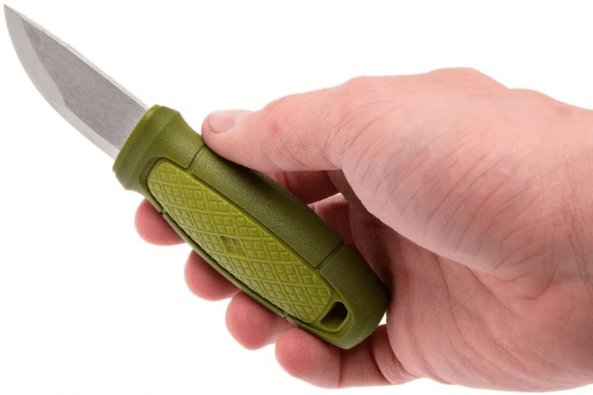 Mora Eldris 12651 zakmes 5.9cm roestvrij staal lemmet groen rubber handvat + etui