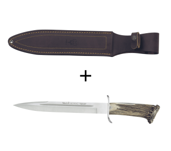 Cuchillo Muela Alcaraz 9206 26cm hoja acero inoxidable mango asta + funda cuero