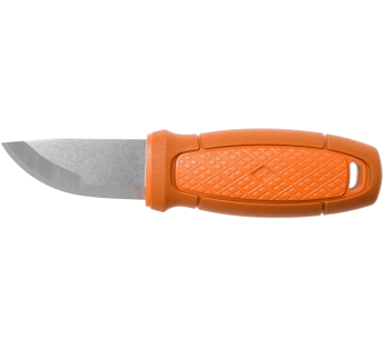Mora Eldris 13501 taskuveitsi 5.9cm ruostumattomasta teräksestä valmistettu terä palanut oranssi kumikahva + kotelo