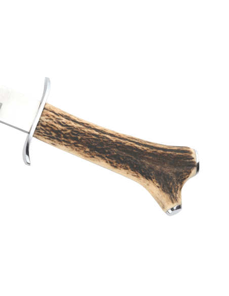Muela Alcaraz Kniv 9249 blad i rustfritt stål 26 cm håndtak i hjortetak + skinnslire