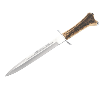 Muela Alcaraz 9249 Messer mit rostfreier Klinge 26cm Hirschgeweihgriff + Lederetui