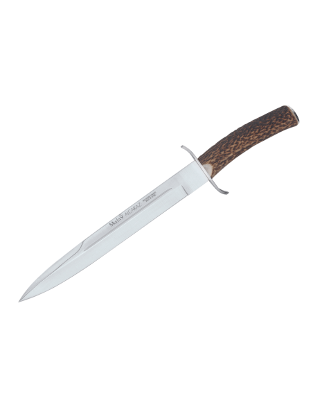 Muela Alcaraz Knife 9255 blad i rustfrit stål 26 cm håndtag i hjortetak + læderskede