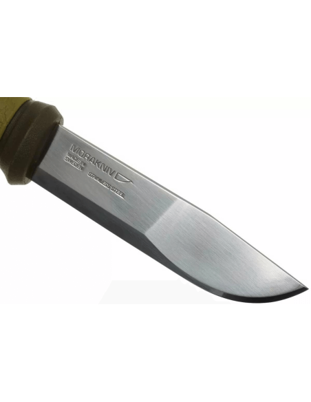 Mora 2000 10629 coltello 10,9 cm lama in acciaio inox manico in gomma verde + custodia
