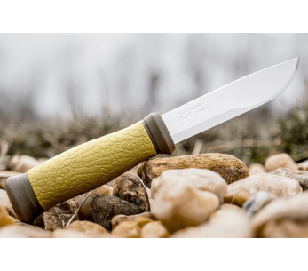 Cuchillo Mora 2000 10629 10.9cm hoja acero inoxidable mango goma verde + funda 2