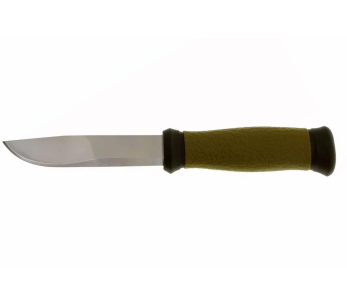 Cuchillo Mora 2000 10629 10.9cm hoja acero inoxidable mango goma verde + funda