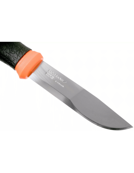 Mora 2000 12057 knife 10.9cm stainless steel blade black/orange rubber handle + case