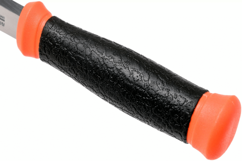 Mora 2000 12057 coltello 10,9 cm lama in acciaio inox manico in gomma nero/arancio + custodia