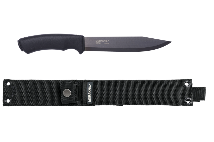 Mora Pathfinder Black Knife 12355 17.2cm carbon blade black polypropylene handle + sheath