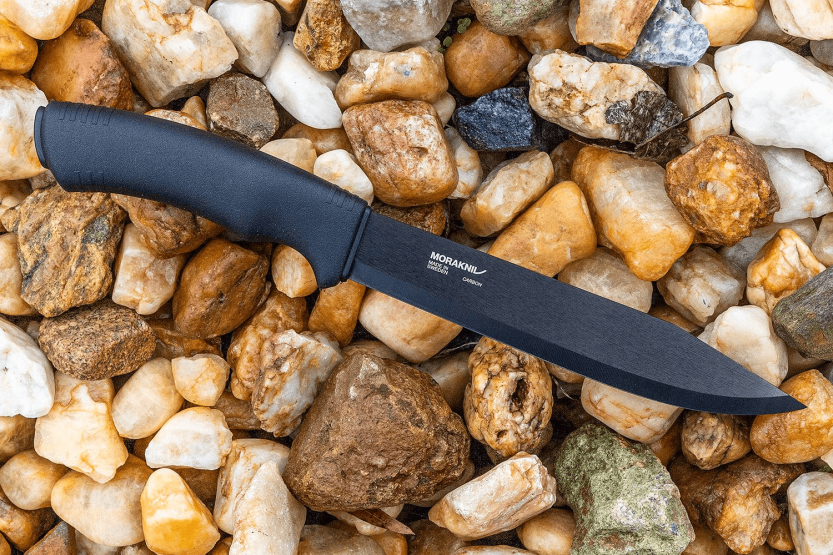 Mora Pathfinder Black Knife 12355 17.2cm carbon blade black polypropylene handle + sheath