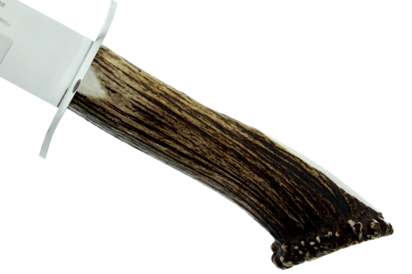 Cuchillo Muela Alcaraz 9314 hoja acero inoxidable 19cm mango asta de ciervo + funda cuero