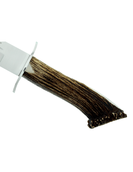 Muela Alcaraz 9314 kniv blad i rostfritt stål 19cm handtag i hjorthorn + läderslida