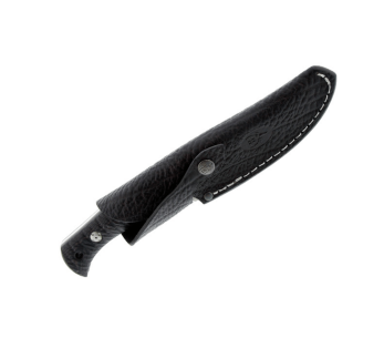 Cuchillo Muela Lakhota 9317 12cm hoja acero inoxidable mango micarta negra + funda cuero 2