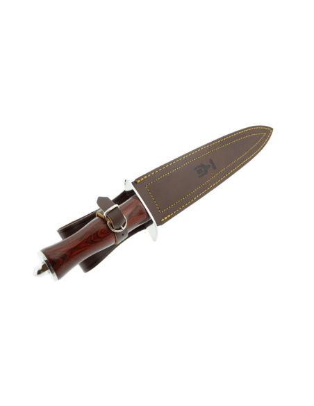 Muela Bear Knife 9245 blad i rustfrit stål 24 cm stamina-håndtag + læderskede