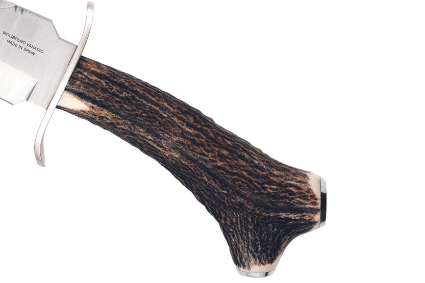 Muela Bear 9250 mes 24cm roestvrij staal hert handvat + lederen schede