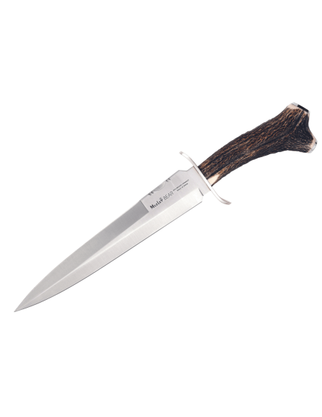 Messer Muela Bear 9250 Edelstahlklinge 24cm Holzgriff Hirsch + Lederetui