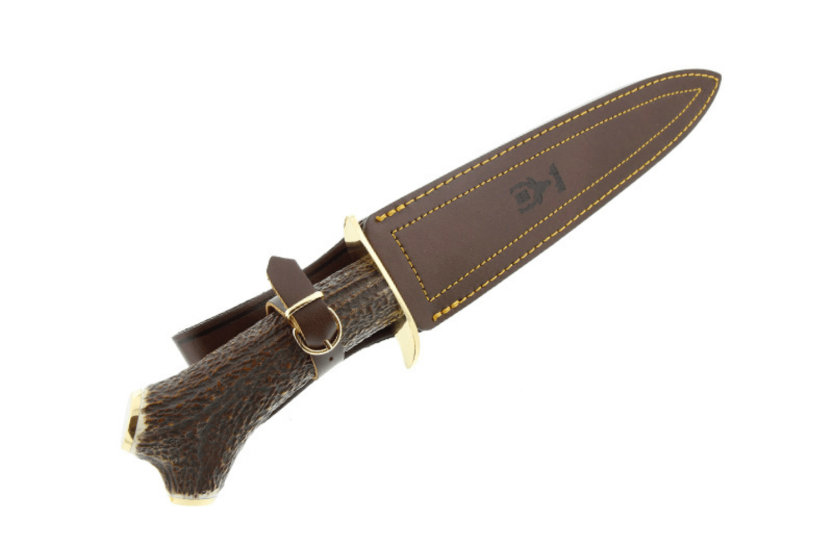 Muela Bear 9250 mes 24cm roestvrij staal hert handvat + lederen schede