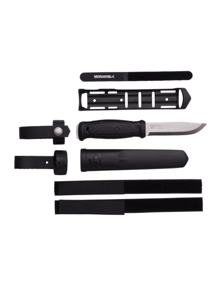 Mora Garberg Multi-Mount 12642 kniv 10,9 cm rustfrit stålblad sort polyamidhåndtag + etui