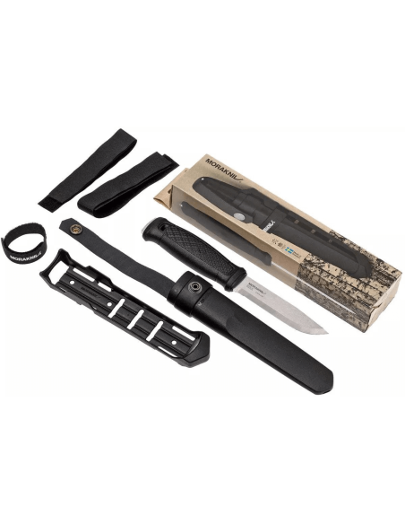 Mora Garberg Multi-Mount 12642 mes 10,9cm roestvrijstalen lemmet zwart polyamide handvat + etui