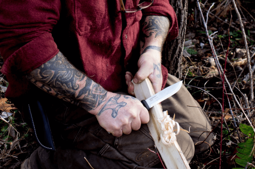 Mora Garberg Multi-Mount 12642 kniv 10,9 cm blad i rustfritt stål, svart polyamidhåndtak + etui