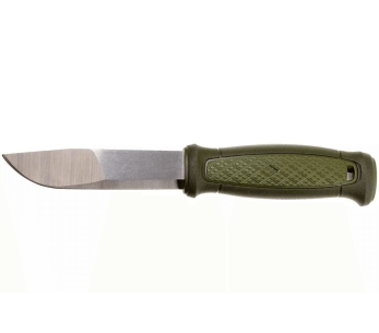 Cuchillo Mora Kansbol Multi-Mount 12645 10.9cm hoja acero inoxidable mango goma verde + funda