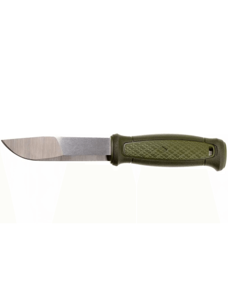 Mora Kansbol Multi-Mount 12645 knife 10.9cm stainless steel blade green rubber handle + sheath