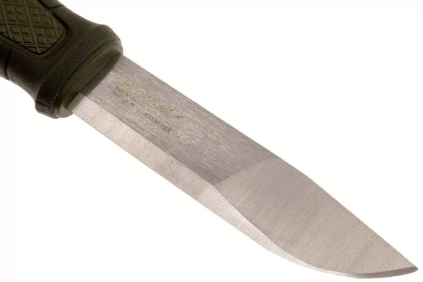 Mora Kansbol Multi-Mount 12645 kniv 10,9cm blad rostfritt stål grönt gummihandtag + slida