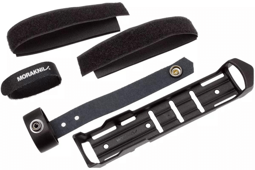 Mora Kansbol Multi-Mount 12645 kniv 10,9 cm blad i rustfritt stål, grønt gummihåndtak + slire