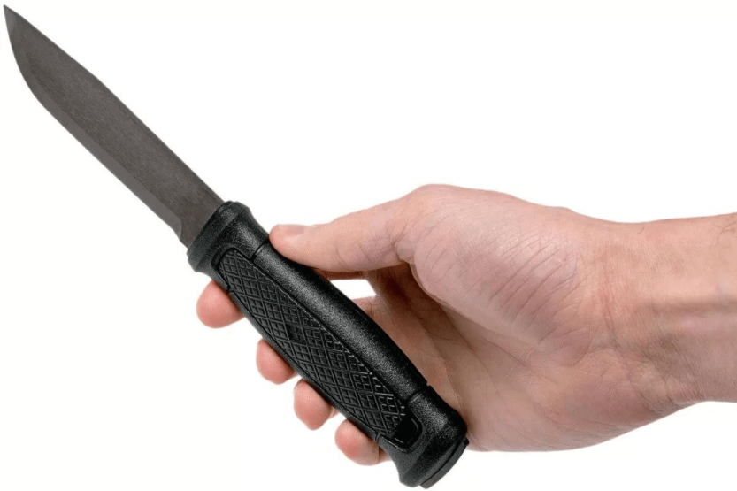 Cuchillo Mora Garberg Multi-Mount 13147 10.9cm hoja carbono mango poliamida negro + funda