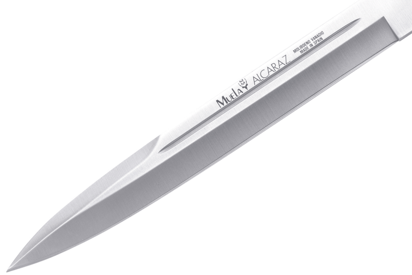 Muela Alcaraz veitsi 9252 ruostumaton teräs terä 26cm stamina kahva + nahkatuppi