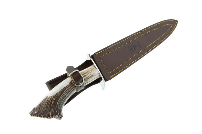 Muela Bear Knife 9254 stainless steel blade 24cm antler handle + leather sheath
