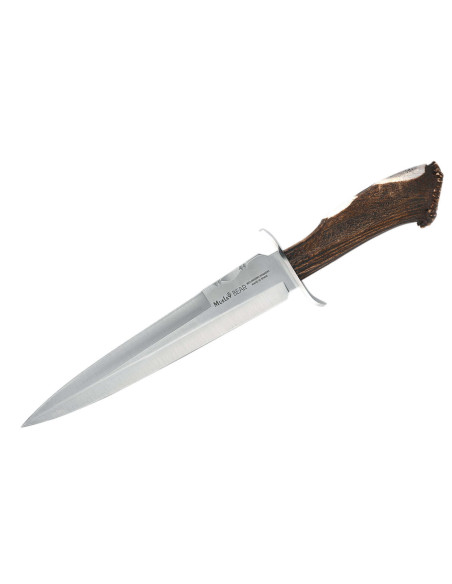 Muela Bear Knife 9254 stainless steel blade 24cm antler handle + leather sheath