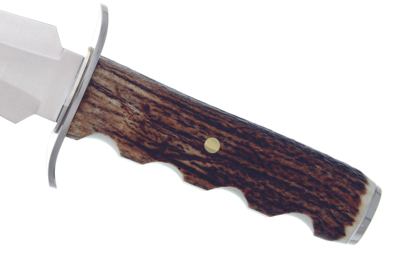 Faca Muela Cerf 9316 Lâmina de 24 cm em aço inoxidável Cabo em chifre + bainha em pele