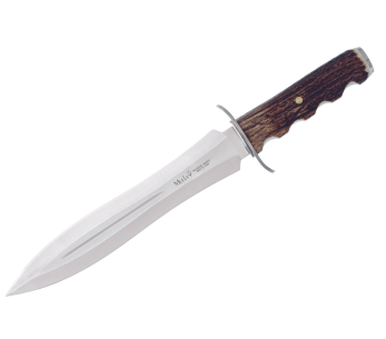 Muela Cerf 9316 kniv blad av rostfritt stål 24cm handtag av hjortdjur + läderslida