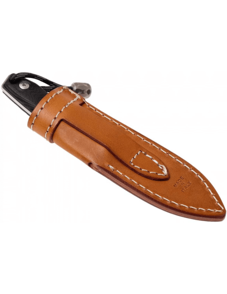 Faca LionSteel M1.GBK Lâmina de 7,5 cm cabo em G10 preto + bainha em pele