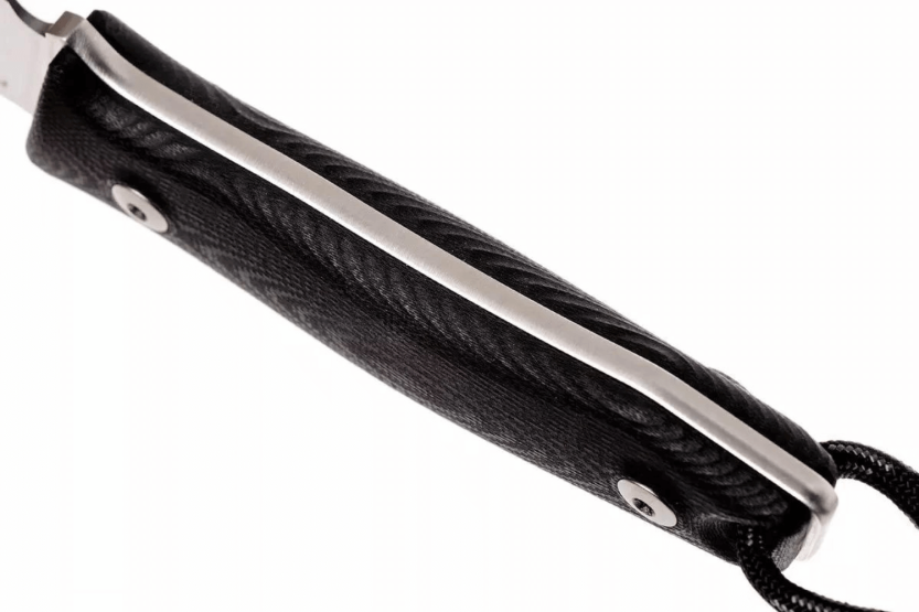 Cuchillo LionSteel M1.GBK 7.5cm hoja mango G10 negro + funda de cuero