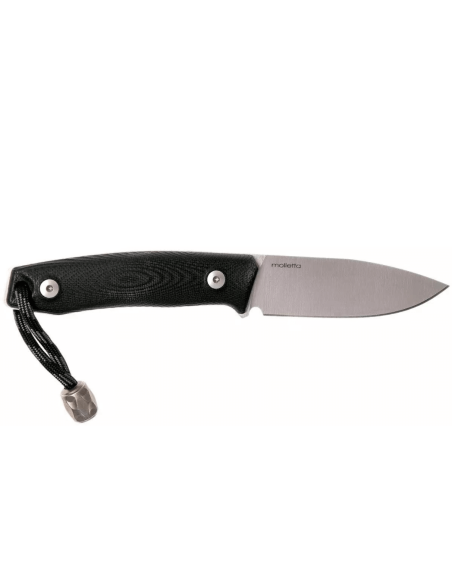 Cuchillo LionSteel M1.GBK 7.5cm hoja mango G10 negro + funda de cuero