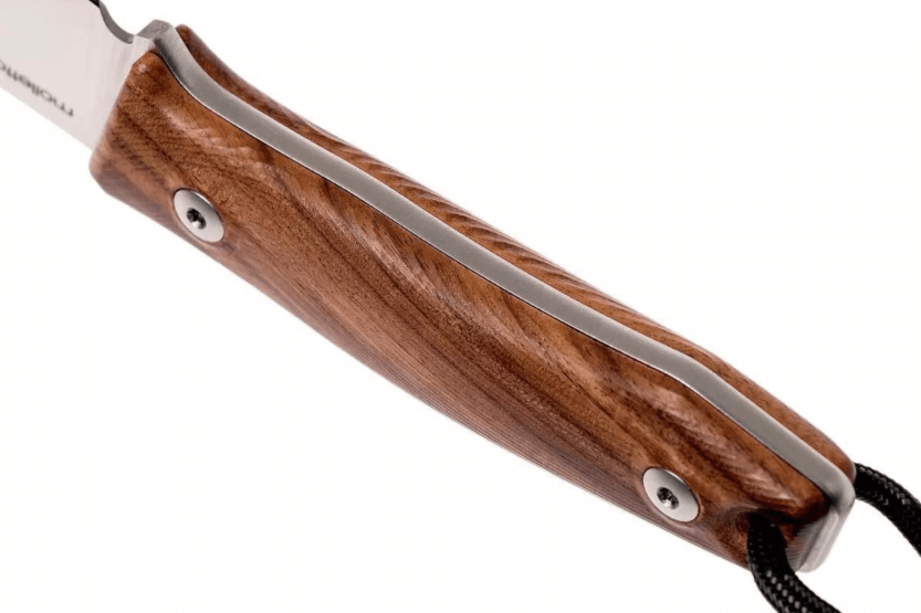 LionSteel M1.ST kniv 7,5 cm blad Santos træhåndtag + læderskede