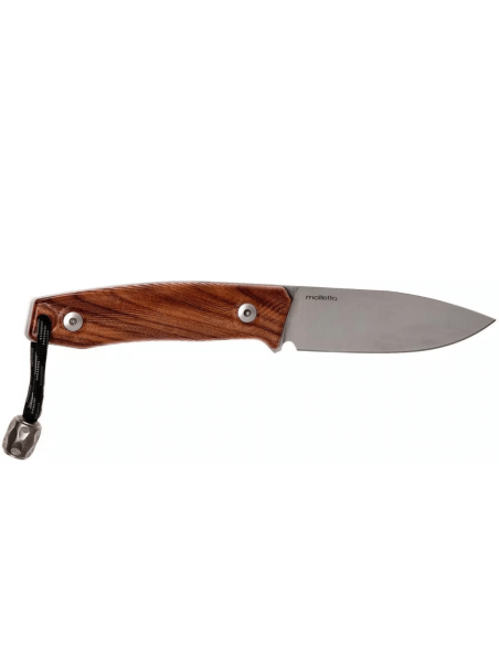 LionSteel M1.ST kniv 7,5 cm blad Santos træhåndtag + læderskede
