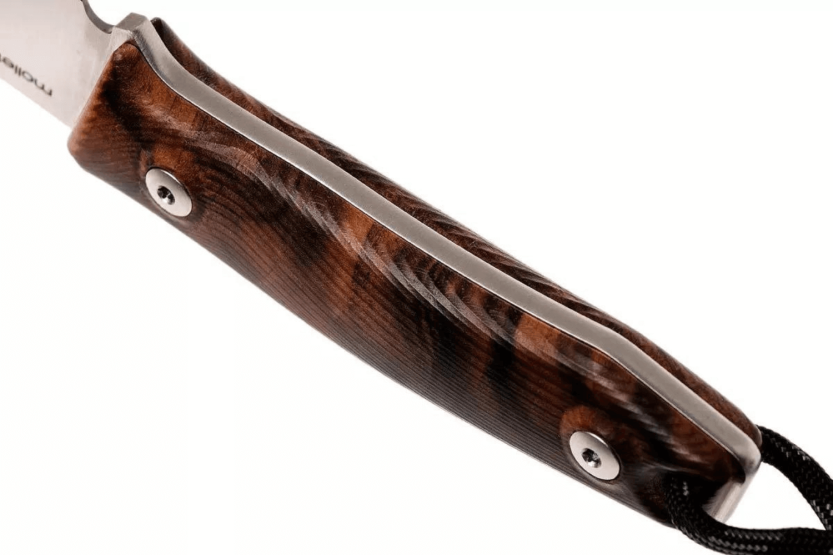 LionSteel M1.WN coltello lama 7,5 cm manico in noce + fodero in pelle